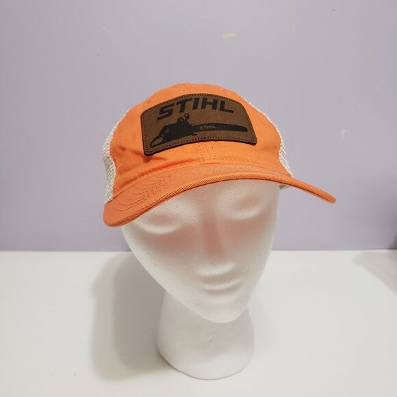 Stihl Orange/Mesh Men's Adjustable Cap Hat like new Make Offer! - Picture 4 of 10